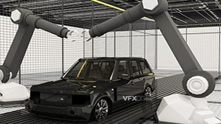 现代自动化霸气工业艺术汽车生产车间MAX模型