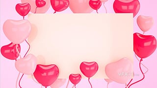 C4DR18制作情人节温馨浪漫粉红色气球3D工程