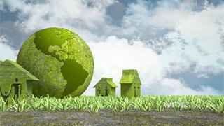 C4D制作建设绿色家园创意公益场景模型