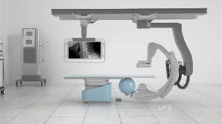 C4D制作医疗器械设备X光扫描仪3D模型