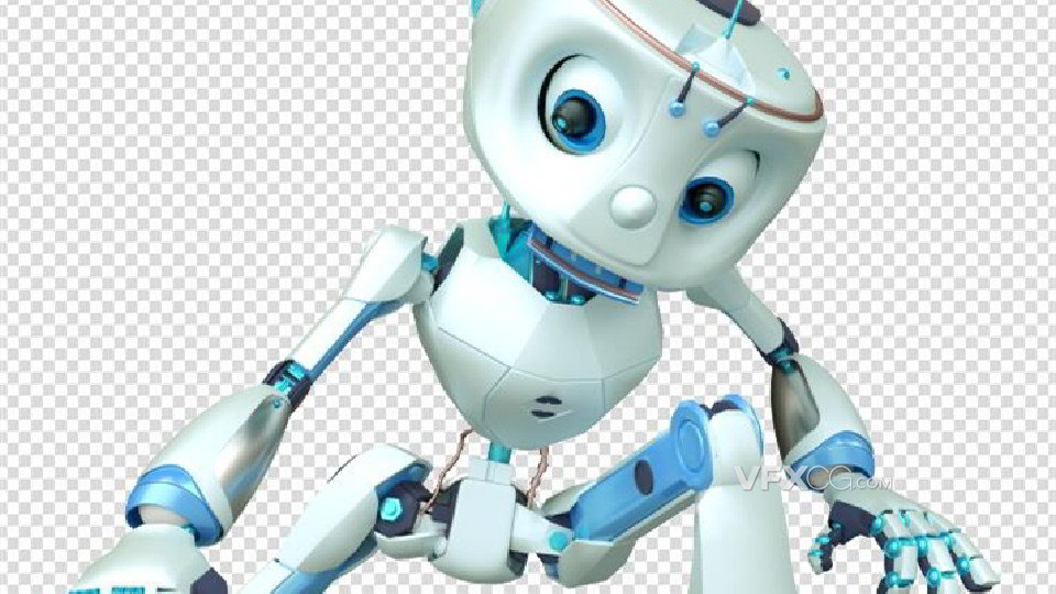 C4D制作人工智能科技未来AI机器人模型