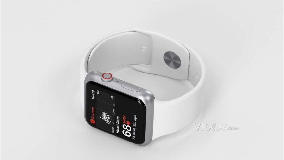 3DSMAX建模Apple Watch Series5智能电子表3d模型