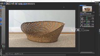 C4D变形器制作编织置物竹篮视频教程