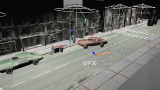 C4D制作汽车追逐相撞场景动力学模拟视频教程