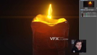 C4D Octane渲染器模拟蜡烛灯光焦散效果教程