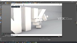 3D文字翻转折叠变换特效动画C4D视频教程