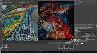 C4D X-Particles插件制作抽象针式图像效果视频教程
