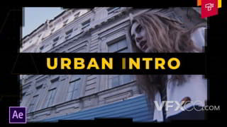 现代城市节奏动感嘻哈风展示幻灯片视频开场AE模板
