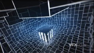 C4D制作科幻几何机关密闭空间动画视频教程