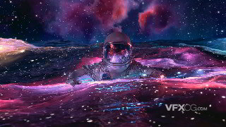 C4D制作宇航员三维创意水面漂浮场景动画视频教程