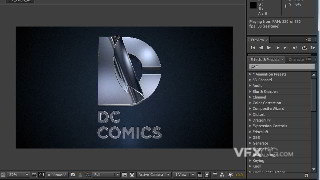 C4D制作DC金属Logo切片开场动画效果视频教程