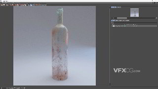 C4D制作灰尘附着脏玻璃瓶材质渲染视频教程
