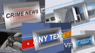 电视节目新闻播报事件宣传栏目包装视频AE模板