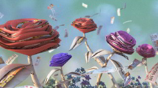 C4D结合AE制作纸张花朵浮游生物场景材质动画渲染合成教程 