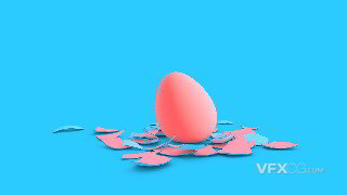 C4D R18泰森分裂制作鸡蛋破碎效果动画视频教程