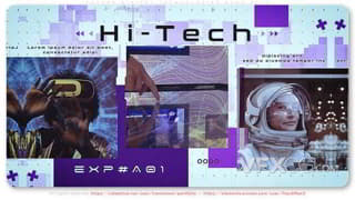 未来科技成就数字技术博览会展示幻灯片宣传视频AE模板