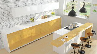 3dsMAX制作现代家居厨房餐桌场景模型