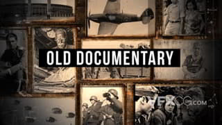 史诗战争历史回顾复古陈旧时间线视频记录片AE模板