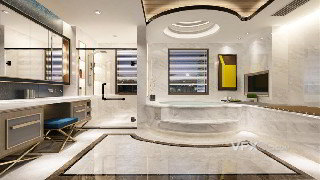 3dsMAX制作现代奢华卫生间浴室场景模型