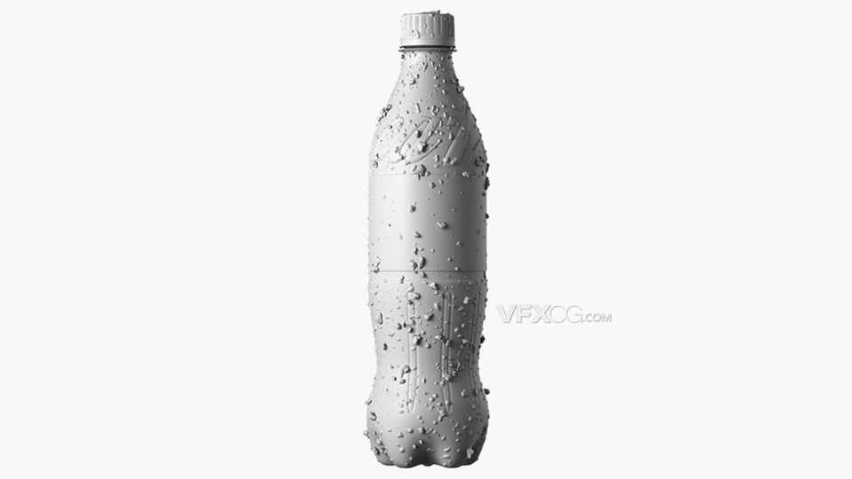 瓶装无添加糖份饮料可口可乐3D三维Blend模型