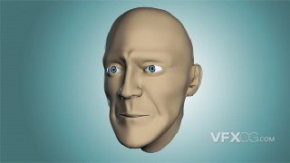 Maya制作老年人物角色头部面部3D模型