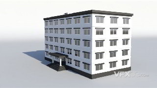 Maya制作高楼建筑商务办公楼场景模型