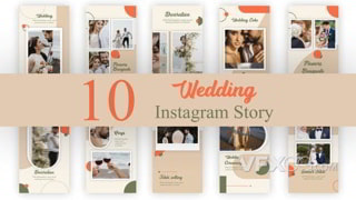 爱情见证婚礼现场纪念分享社交媒体短视频AE模板