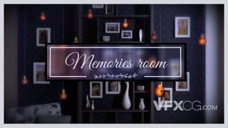 室内回忆收藏室温馨照片展示视频相册达芬奇模板