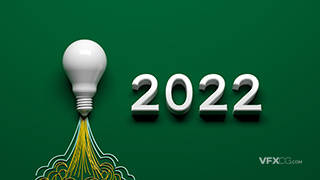 3DSMAX三维老虎年2022立体艺术数字电灯泡模型
