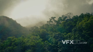 4K神秘山林雾海云雨震撼大气航拍视频