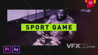 体育运动充满能量打斗健身房宣传幻灯片开场视频PR模板