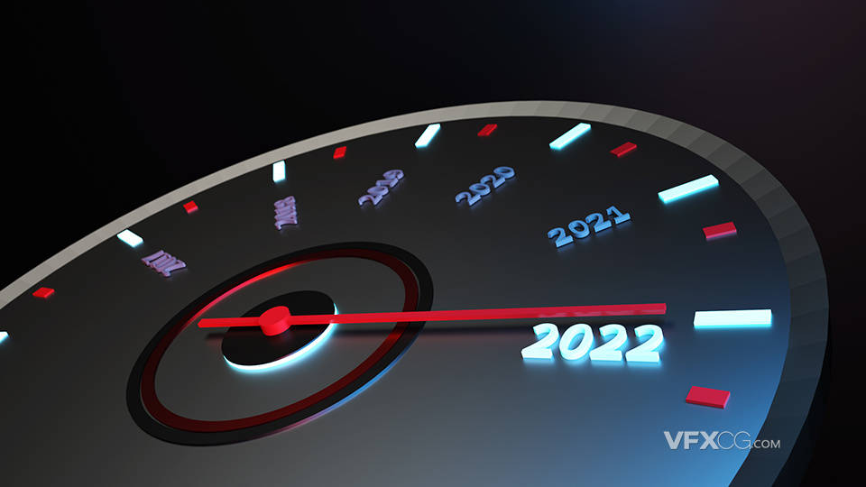 赛车方向盘电子显示仪器表2022新年C4D模型