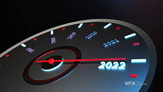 赛车方向盘电子显示仪器表2022新年C4D模型