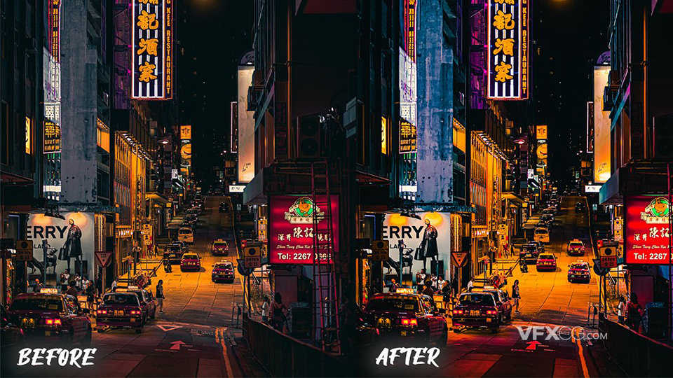 6个炫酷的未来派城市夜间街道摄影后期Lightroom预设