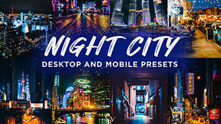 6个炫酷的未来派城市夜间街道摄影后期Lightroom预设
