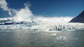 在北冰洋的海上拍摄北极冰川的实拍视频
