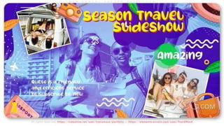 旅行中心航程宣传制定旅游计划自驾游幻灯片宣传片AE模板