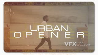 故障摇滚嘻哈现代风格街头宣传城市视频开场AE模板