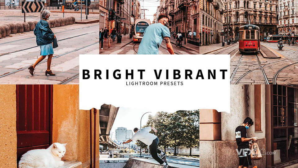 10个明亮充满活力复古风城市照片Lightroom预设