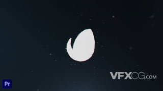 现代优雅粒子飘荡光晕照耀揭示logo动画视频PR模板