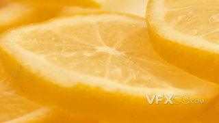 新鲜诱人多汁的叠加在一起的柚子片的实拍视频