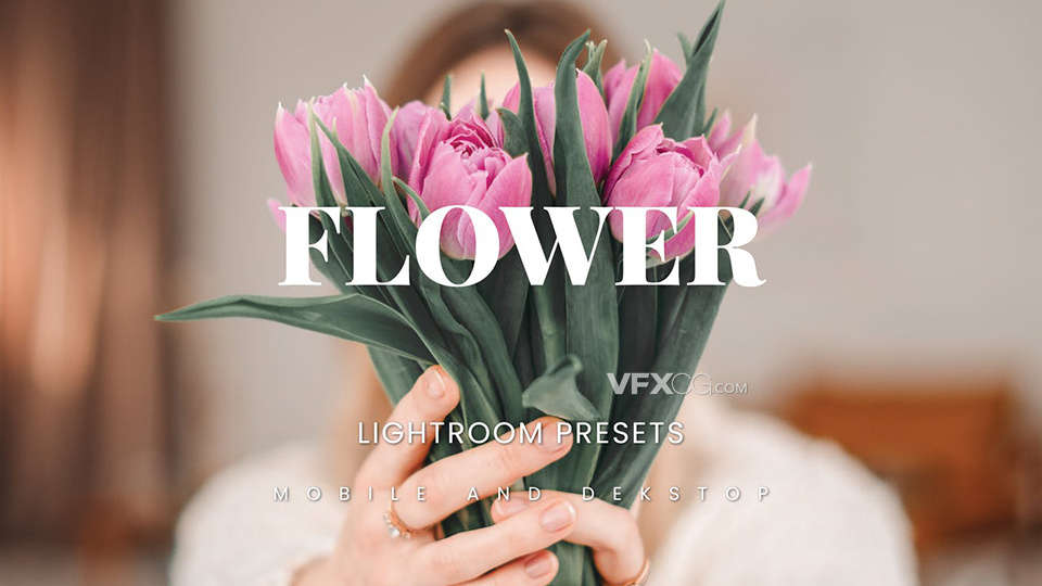 10组精美植物花卉摄影调色Lightroom预设