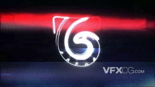 简约电视雪花故障轮廓揭示logo动画视频AE模板