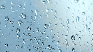 雨水滴在玻璃面板上实拍视频素材