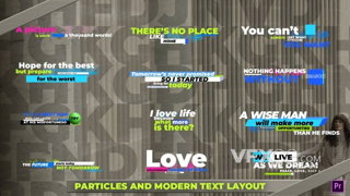 现代潮流产品包装商品广告企业宣传标题动画视频字幕PR模板