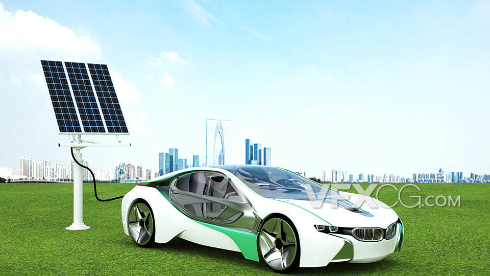 现代智能新能源汽车C4D三维模型