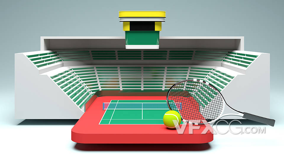 3D网球比赛场馆三维MAX模型