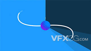 社交媒体视频网站介绍图形元素动画vegas模板