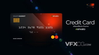 信用卡银行账户业务商务金融三维开场视频PR模板