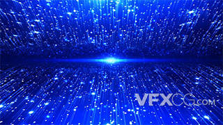 蓝色唯美粒子空间发散动态视频背景
